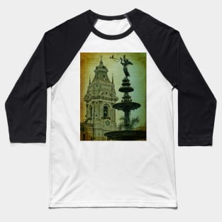 Fountain and Cathedral. Plaza de Armas. Lima. Peru Baseball T-Shirt